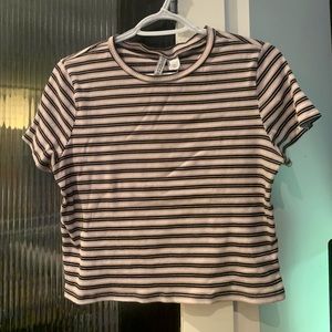 H&M Pink Striped Shirt